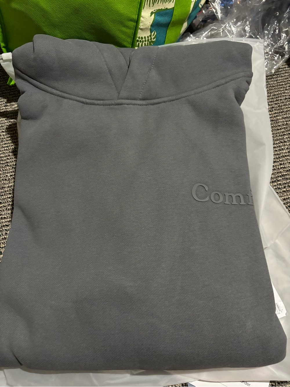 Minimalist Hoodie Steel Grey